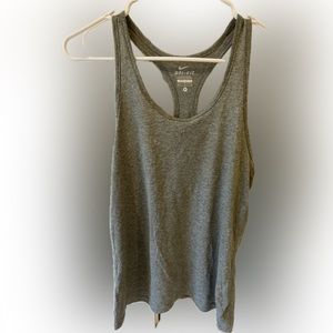 Nike dri-fit heather gray racerback athletic tank